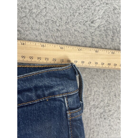 Levis Premium Jeans Wedgie Straight High Rise 31x28 Blue Dark Wash Big E NWT - Picture 5 of 10